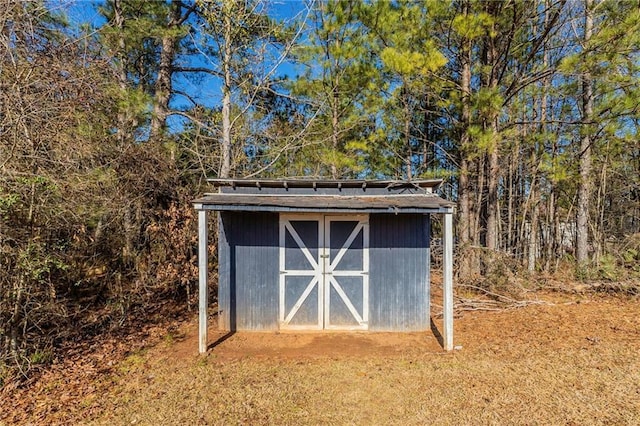 view of outdoor structure