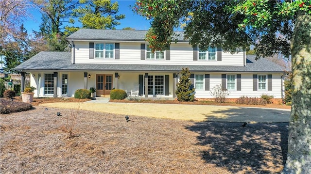 view of front of home featuring covered porch