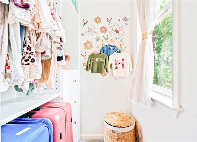 view of clothes washing area