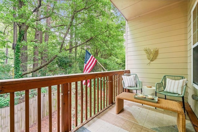 view of balcony