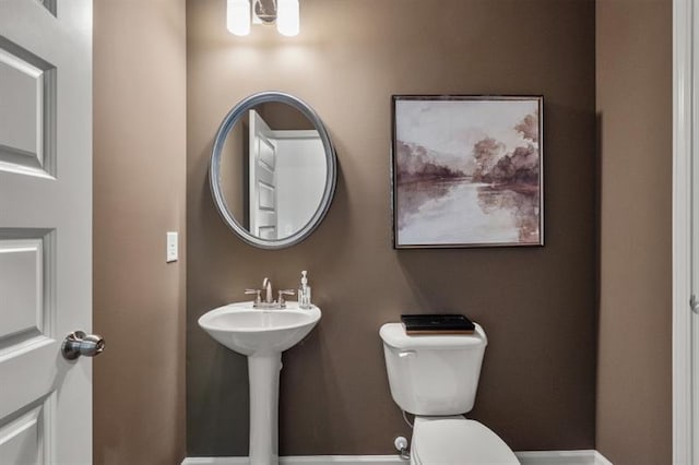 half bath with toilet