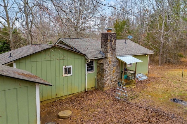 view of rear view of property