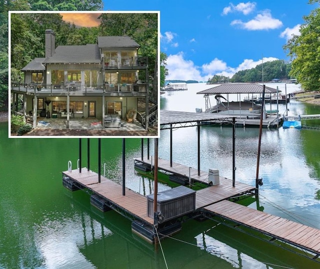 6144 Scott Dr, Flowery Branch, GA 30542 - dock featuring a water view