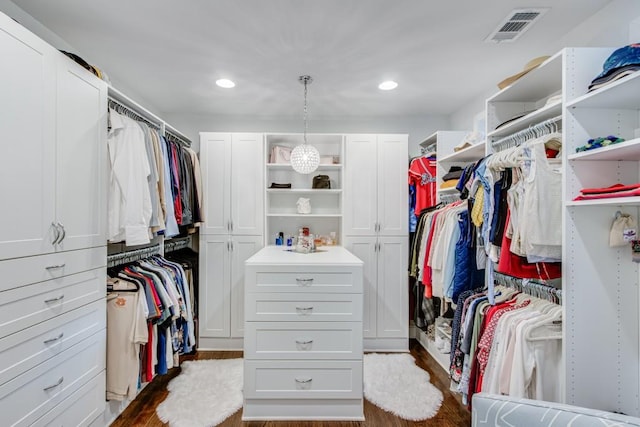6144 Scott Dr, Flowery Branch, GA 30542 - spacious closet featuring dark wood finished floors