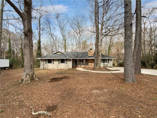 view of ranch-style home