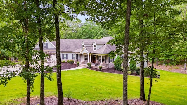 7269 Tyree Rd, Winston, GA 30187 - view of front of home with a porch and a front yard