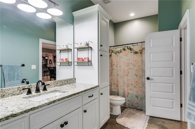 7269 Tyree Rd, Winston, GA 30187 - bathroom featuring vanity and a shower with shower curtain