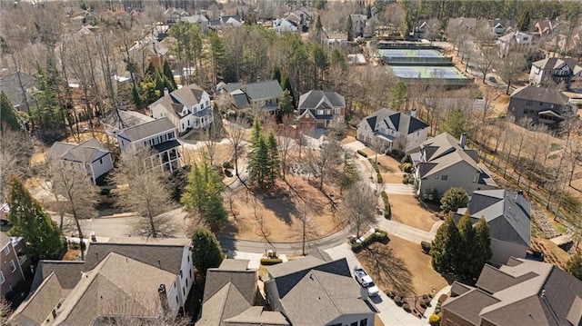 birds eye view of property featuring a residential view