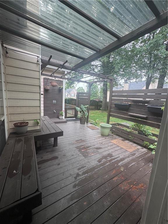 458 Vinings Vintage Cir, Mableton, GA 30126 - wooden deck featuring a fenced backyard