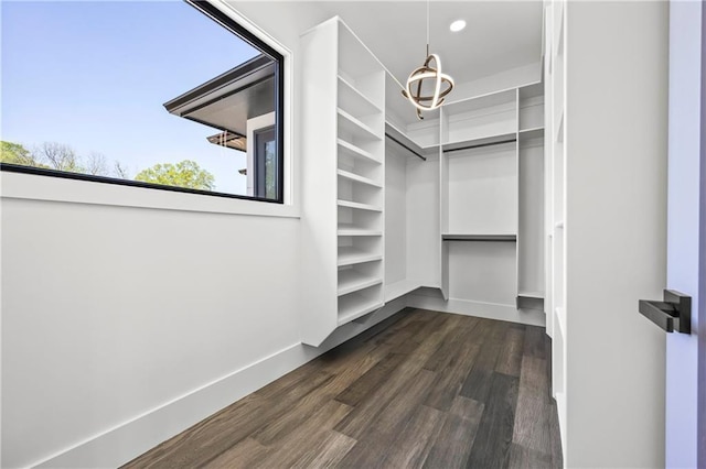 4238 Hamilton Mill Rd, Buford, GA 30519 - walk in closet featuring dark wood-style flooring