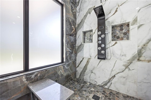 4238 Hamilton Mill Rd, Buford, GA 30519 - bathroom featuring a tile shower