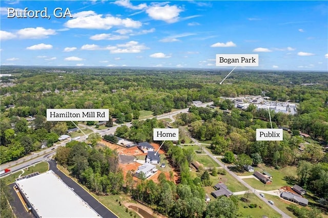 4238 Hamilton Mill Rd, Buford, GA 30519 - drone / aerial view of a forest
