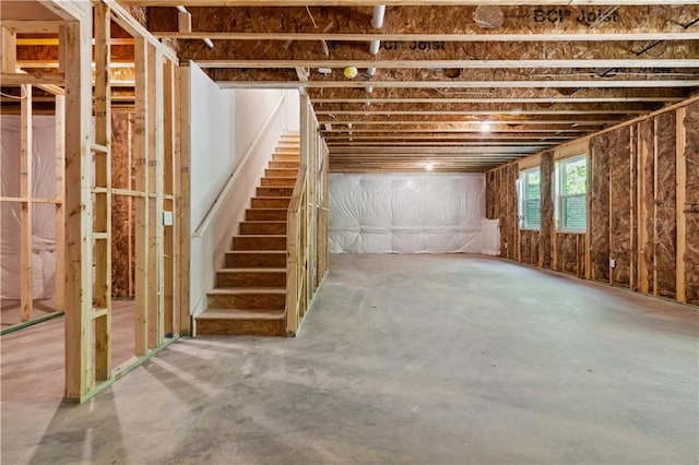4002 Adler Cir, Buford, GA 30519 - below grade area with stairway