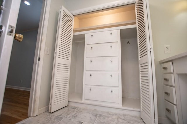 view of closet