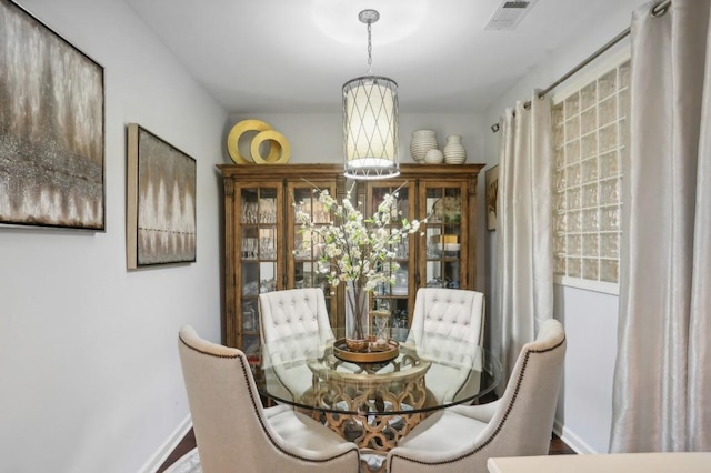 view of dining area