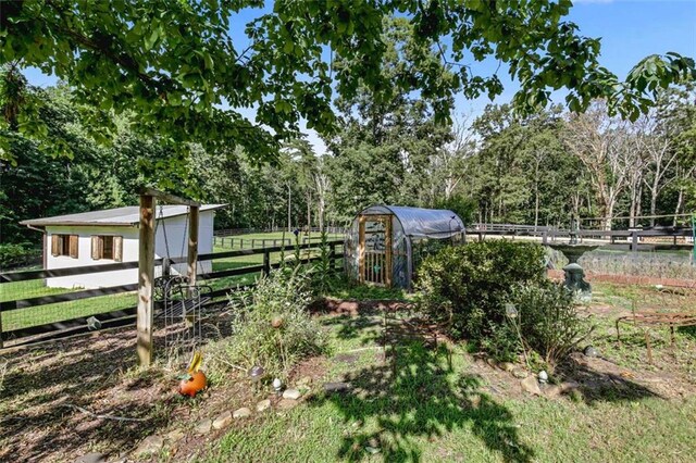 2203 Arbor Hill Rd, Canton, GA 30115 - view of yard featuring fence and an outbuilding
