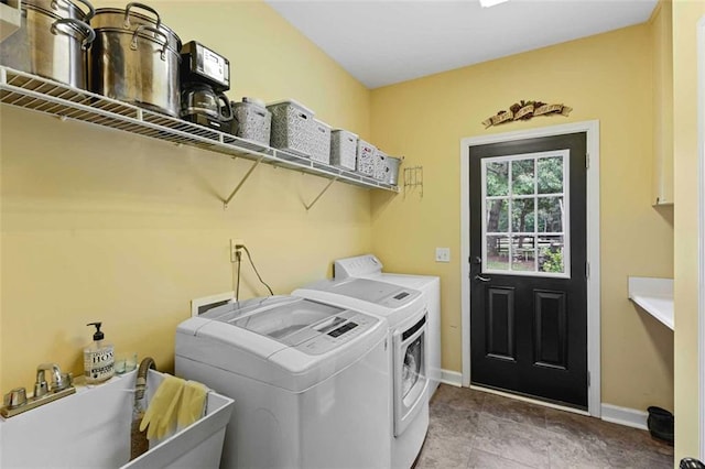 2203 Arbor Hill Rd, Canton, GA 30115 - washroom with separate washer and dryer and baseboards