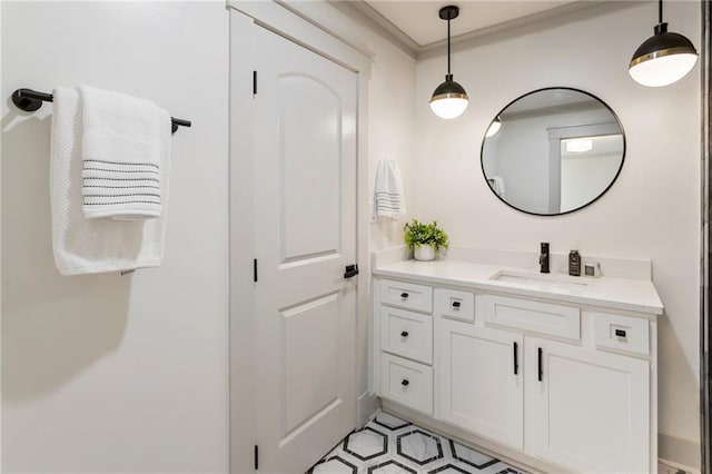 bathroom featuring vanity