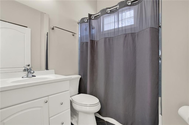 2150 Fincher Rd, Canton, GA 30114 - full bath with toilet, shower / bathtub combination with curtain, and vanity