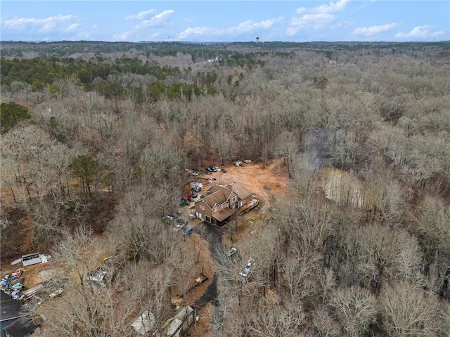 1275 Poole Bridge Rd, Hiram, GA 30141 - aerial view of property and surrounding area with a heavily wooded area
