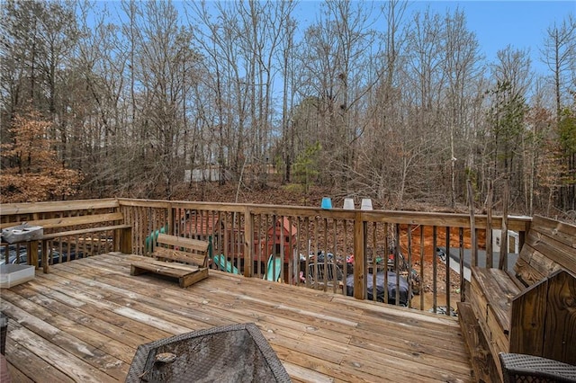 1275 Poole Bridge Rd, Hiram, GA 30141 - view of wooden terrace