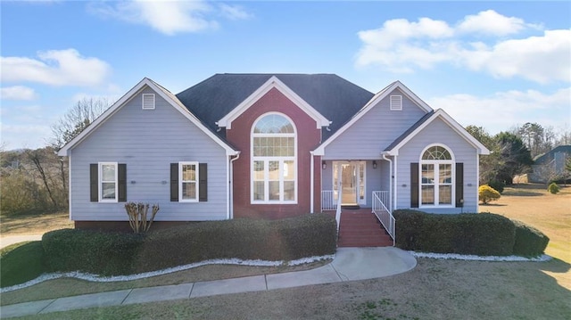 view of front of house with french doors