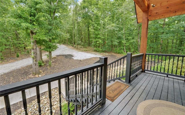 1330 Mccannon Morris Rd, Hull, GA 30646 - wooden terrace with a view of trees