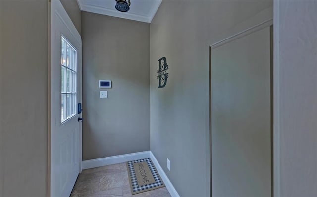 1330 Mccannon Morris Rd, Hull, GA 30646 - doorway with ornamental molding and baseboards