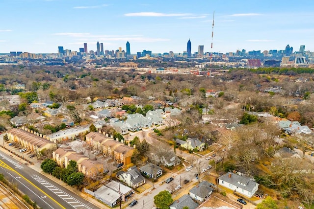212 Haralson Ave NE, Atlanta, GA 30307 - aerial view of property's location with a view of skyline