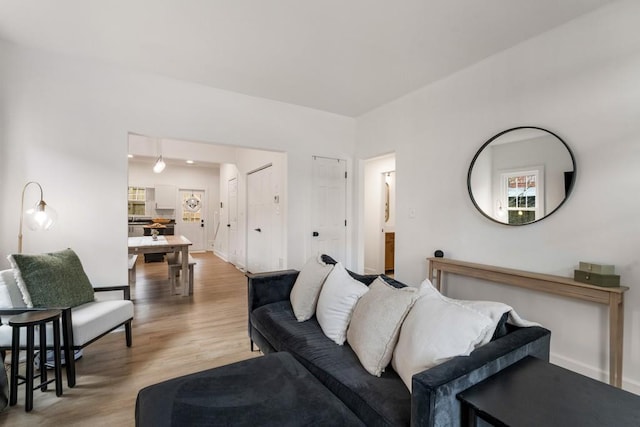 212 Haralson Ave NE, Atlanta, GA 30307 - living area with wood finished floors and baseboards