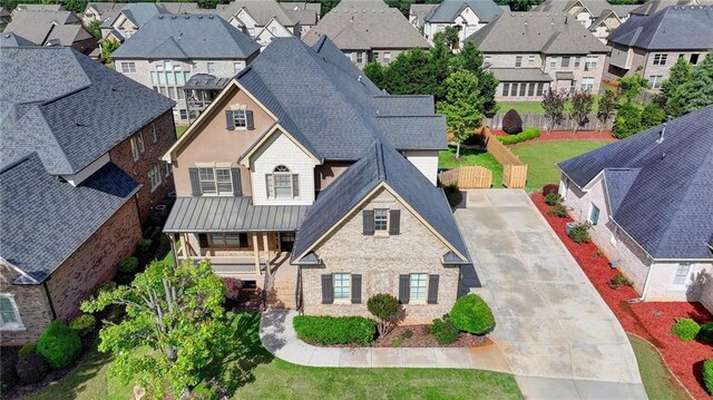 1054 Morgan Garner Dr SW, Lilburn, GA 30047 - aerial perspective of suburban area