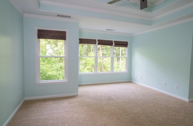 5746 Nix Bridge Rd, Gainesville, GA 30506 - unfurnished room with healthy amount of natural light, carpet floors, ceiling fan, and ornamental molding