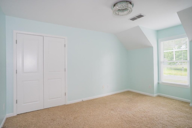 5746 Nix Bridge Rd, Gainesville, GA 30506 - additional living space featuring carpet flooring, baseboards, and vaulted ceiling