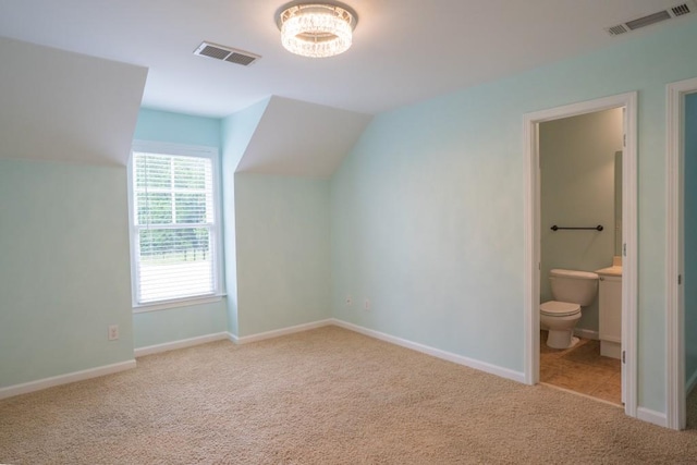 5746 Nix Bridge Rd, Gainesville, GA 30506 - additional living space with carpet flooring, lofted ceiling, and baseboards