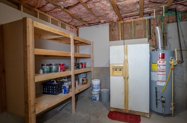 5746 Nix Bridge Rd, Gainesville, GA 30506 - unfinished below grade area with gas water heater