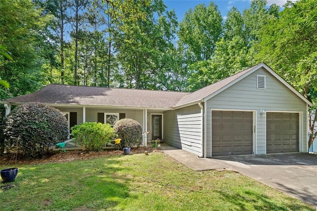 10650 Colony Glen Dr, Johns Creek, GA 30022 - ranch-style home featuring an attached garage, a front lawn, and driveway