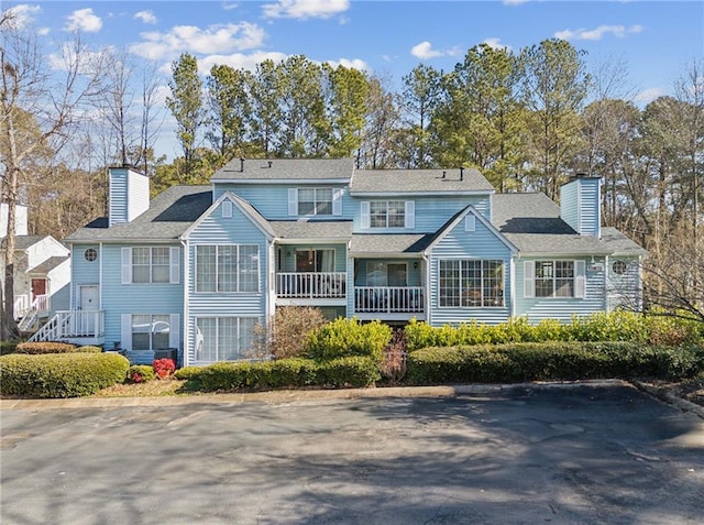 view of rear view of property