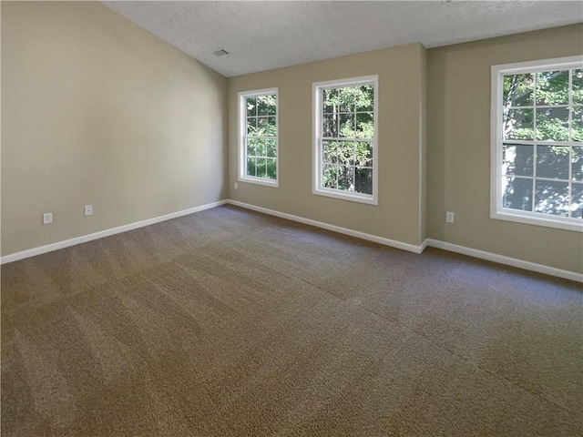 20 Pine Canyon Dr SW Unit 24, Atlanta, GA 30331 - unfurnished room featuring a textured ceiling, baseboards, visible vents, and dark colored carpet