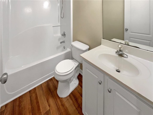 20 Pine Canyon Dr SW Unit 24, Atlanta, GA 30331 - bathroom featuring shower / bath combination, vanity, toilet, and wood finished floors