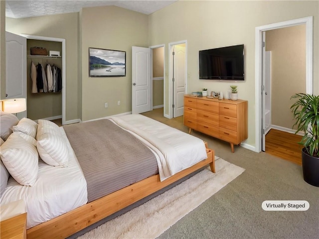 20 Pine Canyon Dr SW Unit 24, Atlanta, GA 30331 - bedroom with a closet, baseboards, and light colored carpet