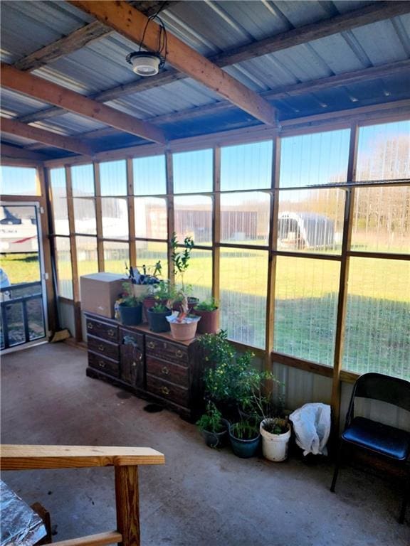 sunroom / solarium with a wealth of natural light