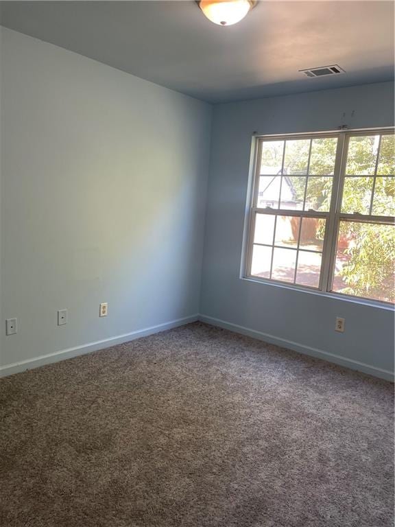 view of carpeted empty room