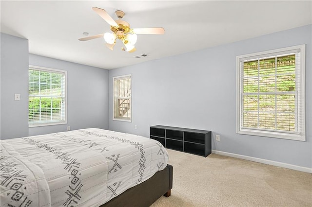 5989 Turfway Park Ct, Sugar Hill, GA 30518 - bedroom featuring carpet, baseboards, and a ceiling fan