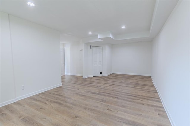 159 Aztec Way SE, Acworth, GA 30102 - unfurnished room with recessed lighting, light wood-style floors, and baseboards