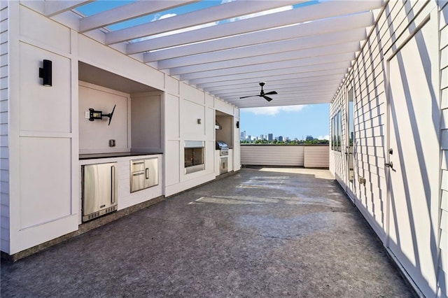443 Plateau Pl NW, Atlanta, GA 30309 - view of patio / terrace featuring a ceiling fan
