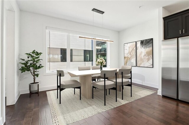 443 Plateau Pl NW, Atlanta, GA 30309 - dining area with baseboards and dark wood-type flooring