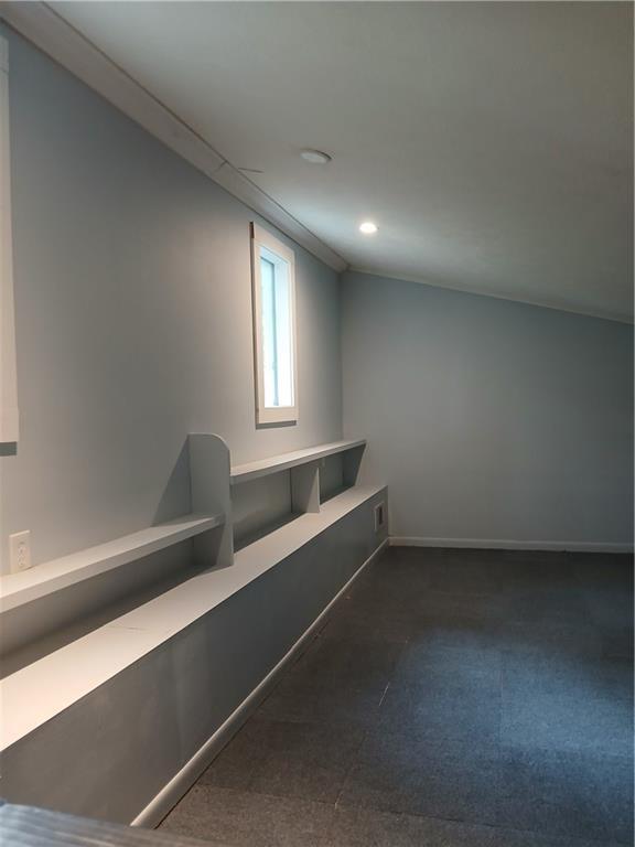 2218 Etowah River Rd, Dawsonville, GA 30534 - corridor featuring recessed lighting and dark colored carpet