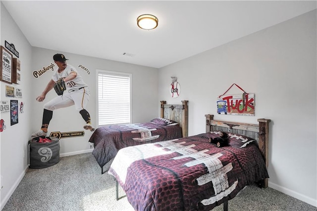 bedroom featuring carpet flooring