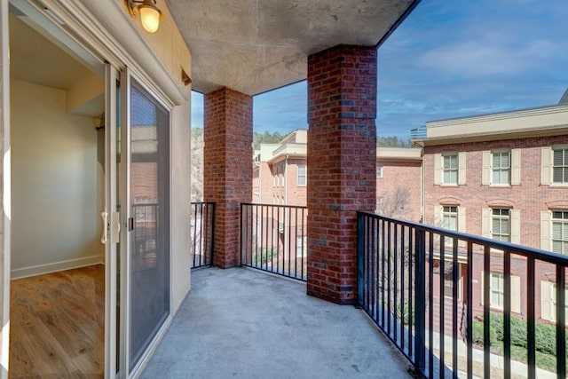 view of balcony