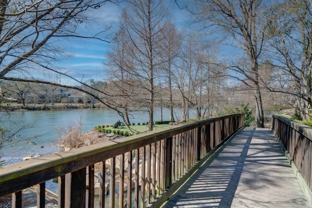 view of home's community featuring a water view